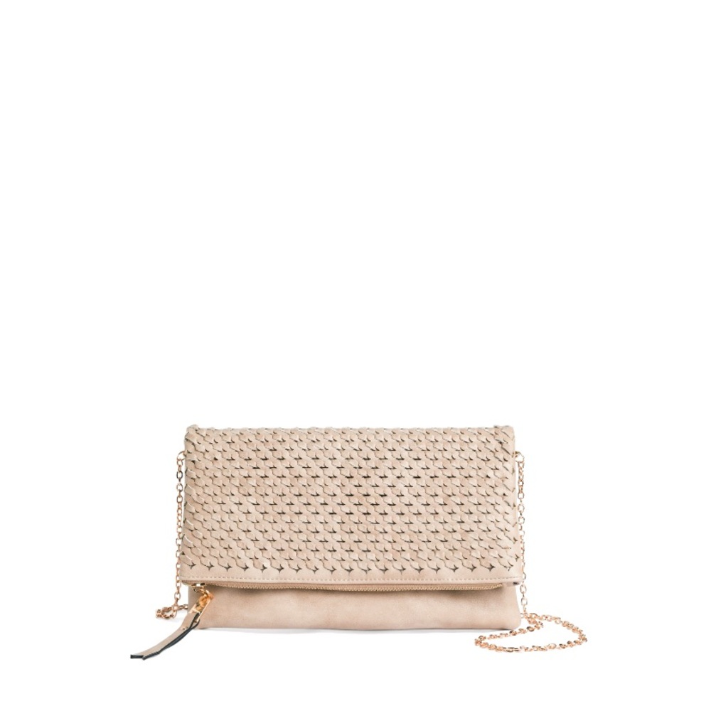 Woven flap clutch